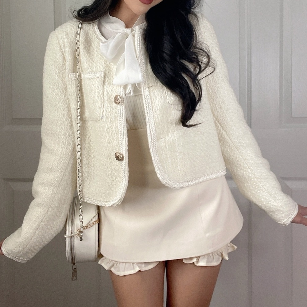 Creme skirt with bloomers - Picture 2 of 5